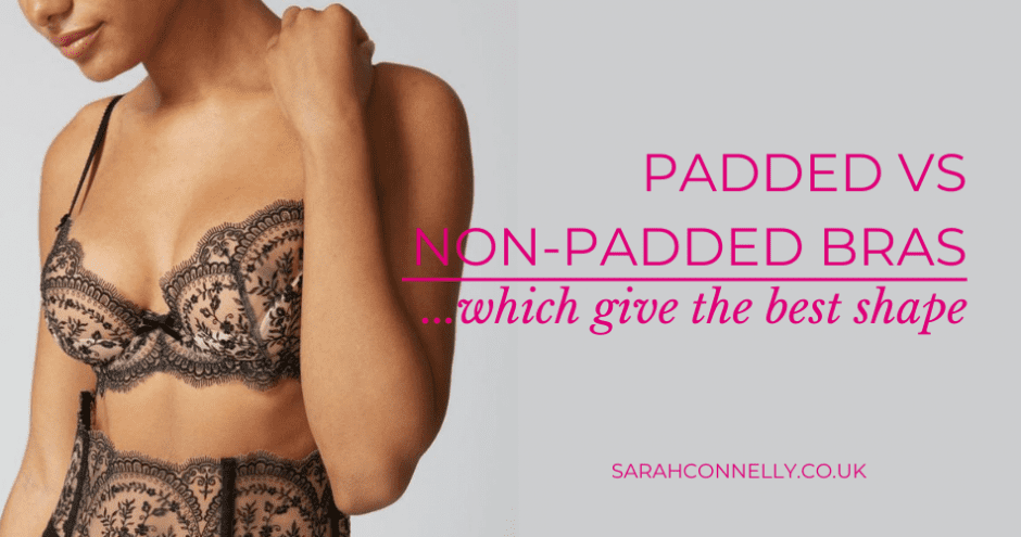 Padded Vs Non-Padded bra – which bra gives the best shape? Model wearing black lace bra