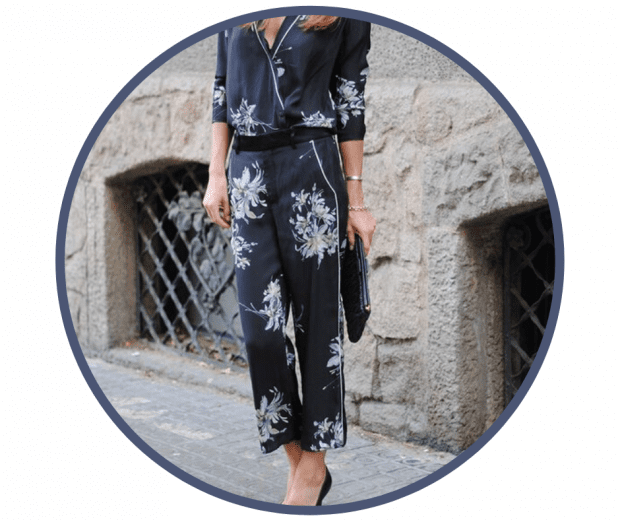 FashionVibe wears silk pyjama and heels