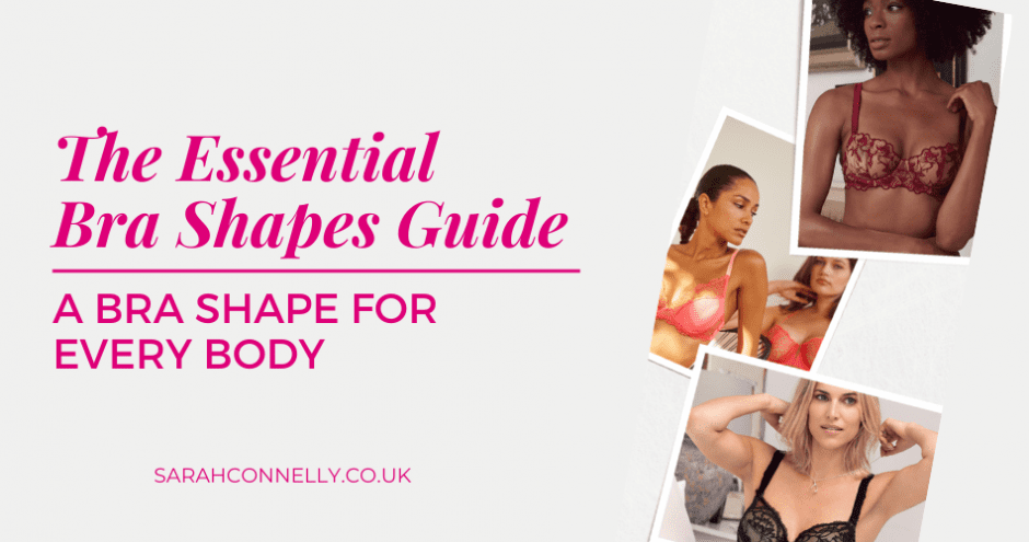 Essential Bra Shape Guide cover - woman wearing red balcony bra