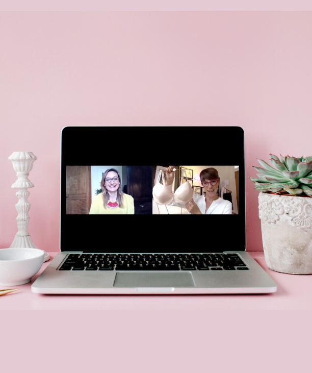 Virtual Bra Fitting demonstration - expert bra fitter Sarah Connelly