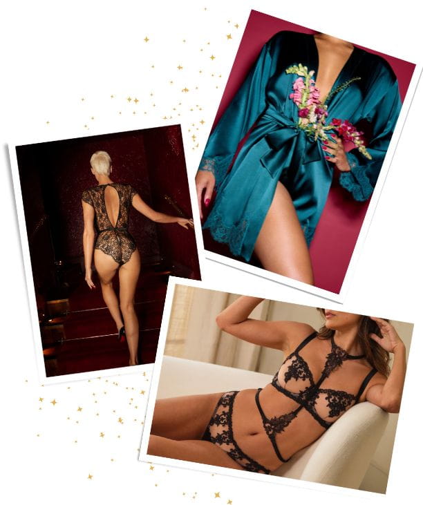 sarah-connelly - virtual online bra fitting - luxury designer lingerie - silk gown - black lace bodysuit - personal shopping - Edinburgh London Ibiza