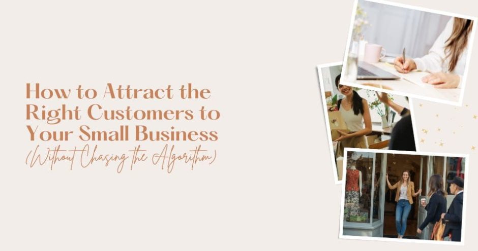 small business owner attracting the right customers at boutique doorway