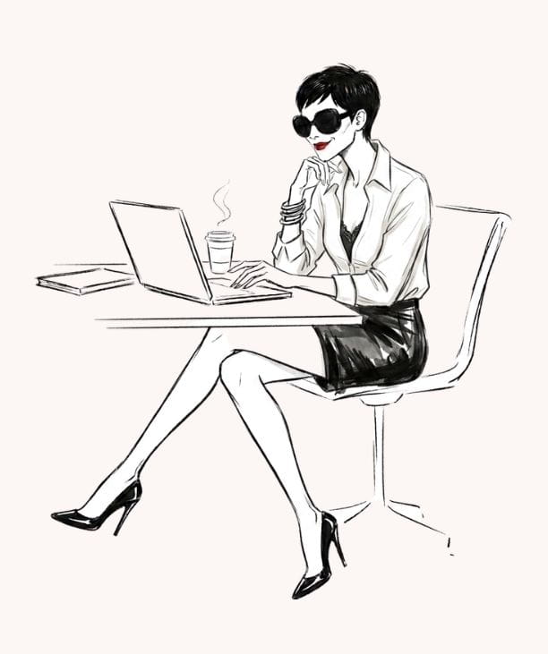 Female founder networking online in small business mastermind Edinburgh