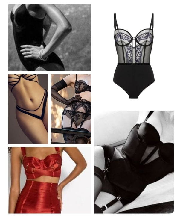 Boardroom Bombshell luxury lingerie mood board — designer lingerie personal shopping - Sarah Connelly Edinburgh London Ibiza