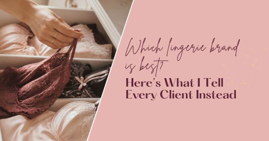 woman choosing between luxury lingerie brands in curated drawer