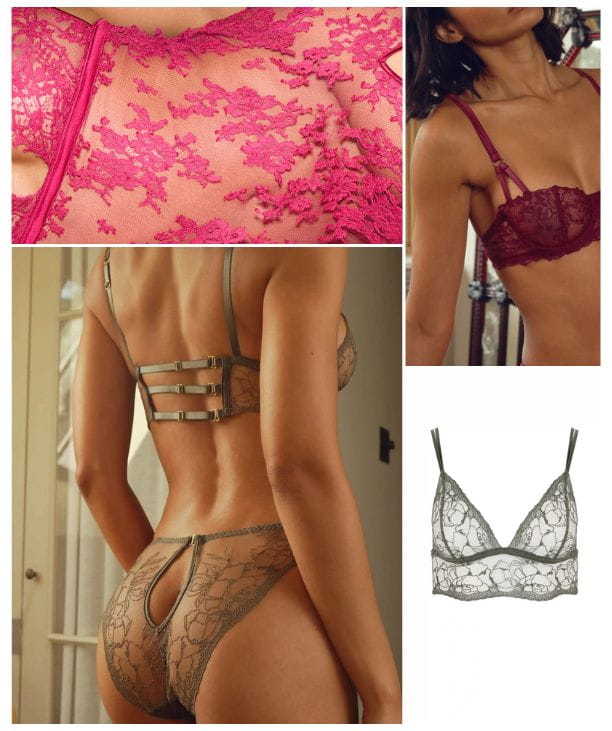 luxury lingerie craftsmanship detail close up